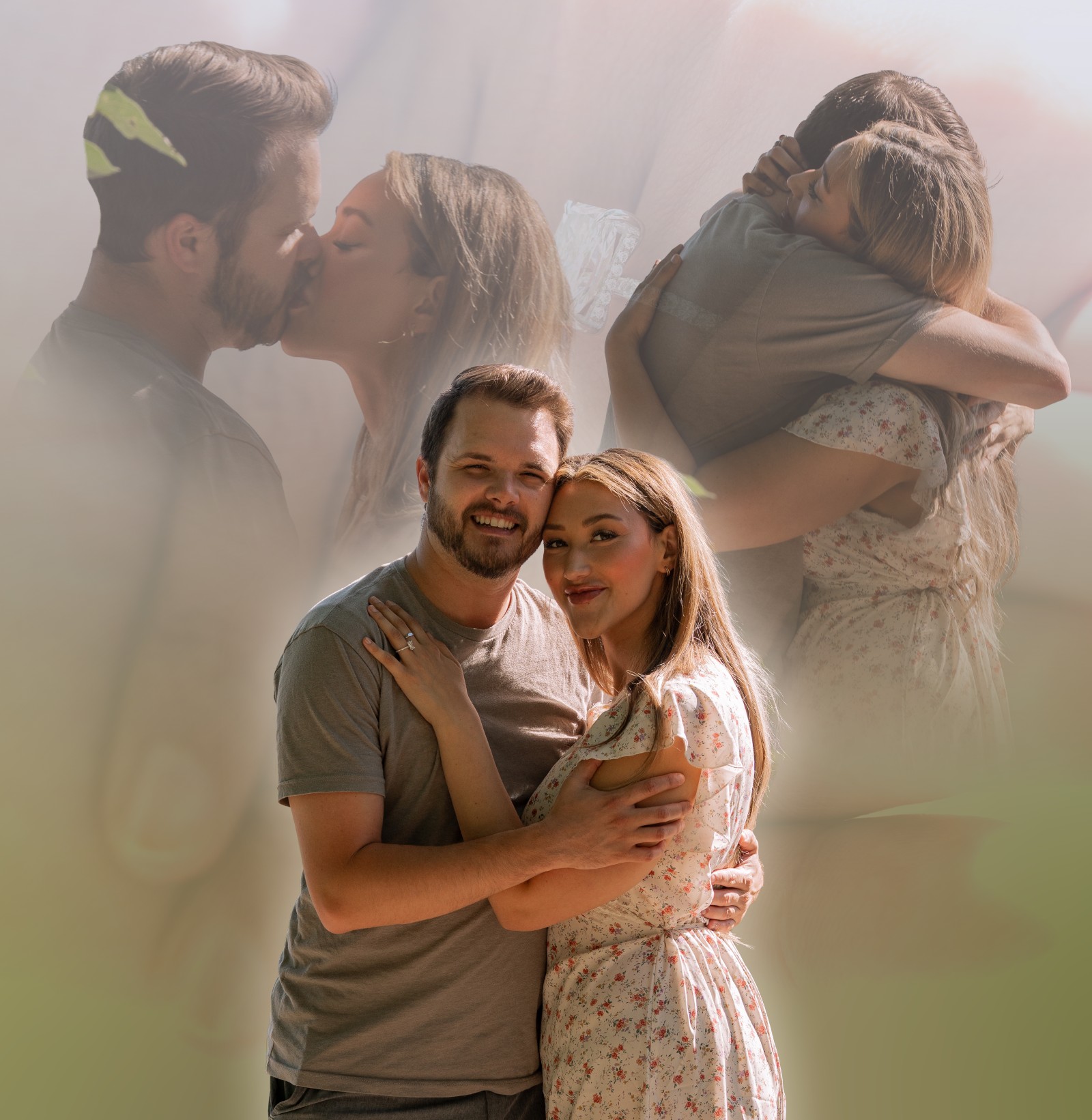 Engagement photo collage