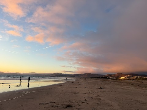 Beach sunset on the Central Coast