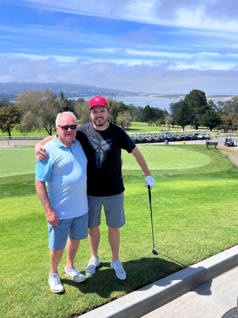 Golfing on the coast